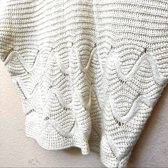 Worthington Ivory White Short Sleeve Dolman Chunky Sweater G-3 - Picture 2 of 6